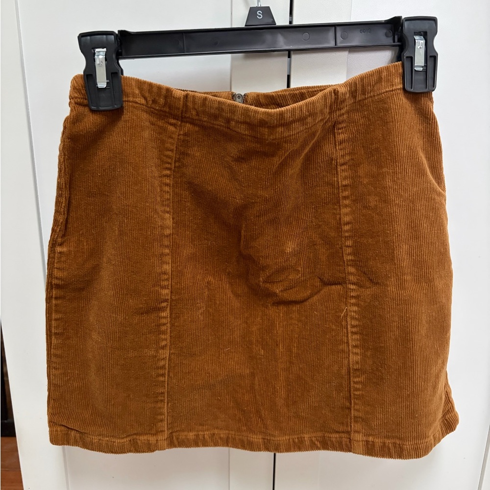 Forever 21 Tan Corduroy Mini Skirt